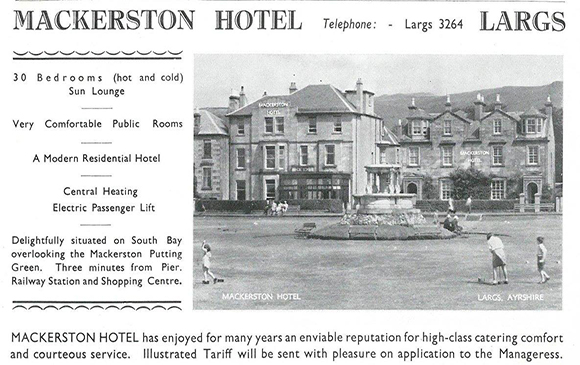 Mackserston hotel advert